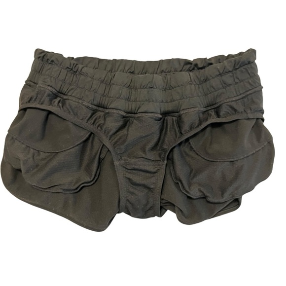 Lululemon Strength and Tone Yoga Shorts Drawstring Pockets Black 6 - Picture 6 of 16